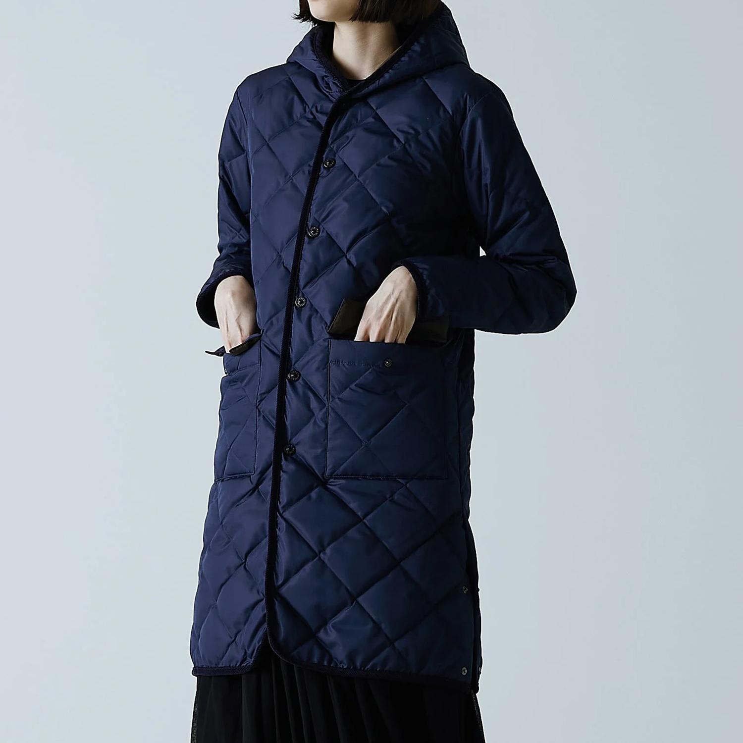 TAION TAION City Piping Hood Long Down Coat｜OSHMAN'S ONLINE 公式通販