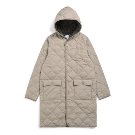 TAION シティパイピングフード ロングダウンコート