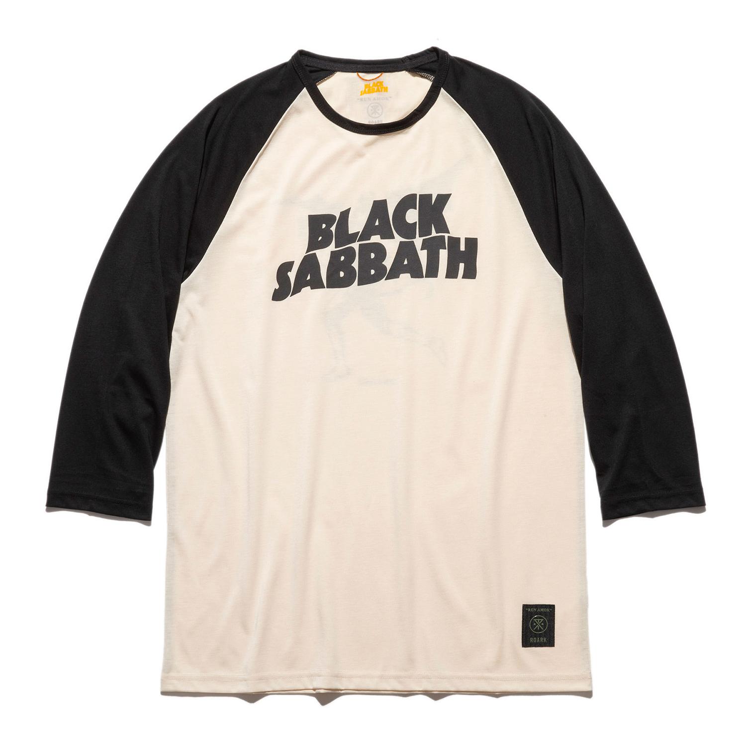 RUN AMOK】 ランアモック BLACK SABBATH MATHIS RAGLAN BLACK