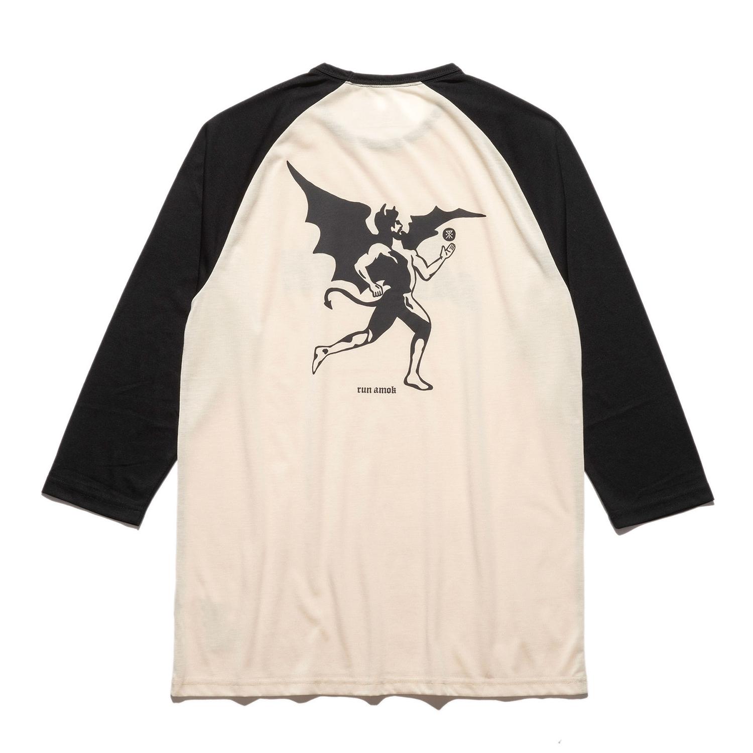★YOUTHBATH★Rainbow star long sleeve_black★正規品/直送料込 RUN AMOK】 ランアモック BLACK SABBATH MATHIS RAGLAN BLACK
