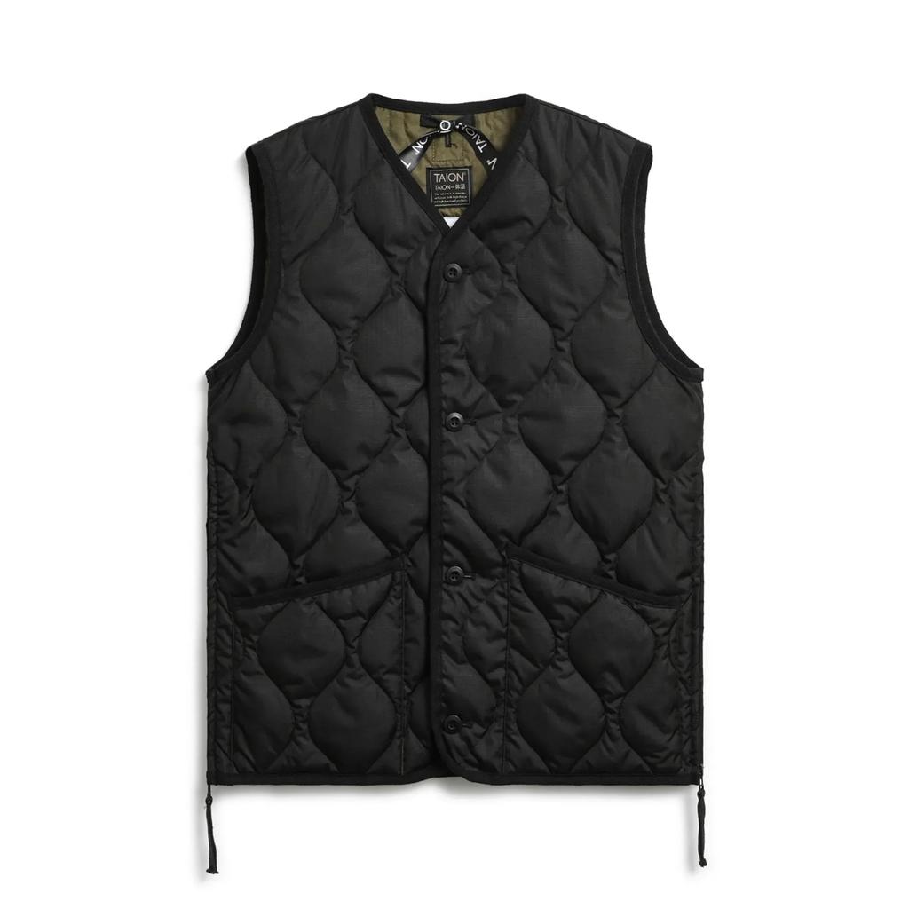  TAION TAION Military V-Neck Button Down Vest画像1