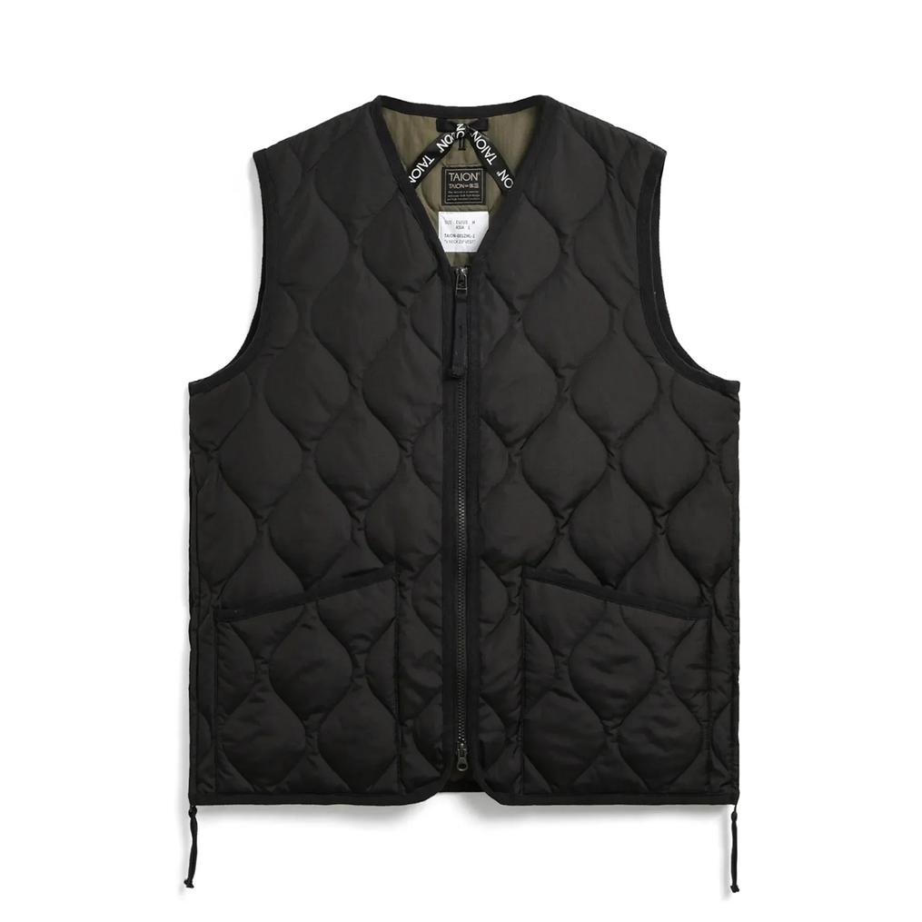  TAION TAION Military V-Neck Zip Down Vest画像1