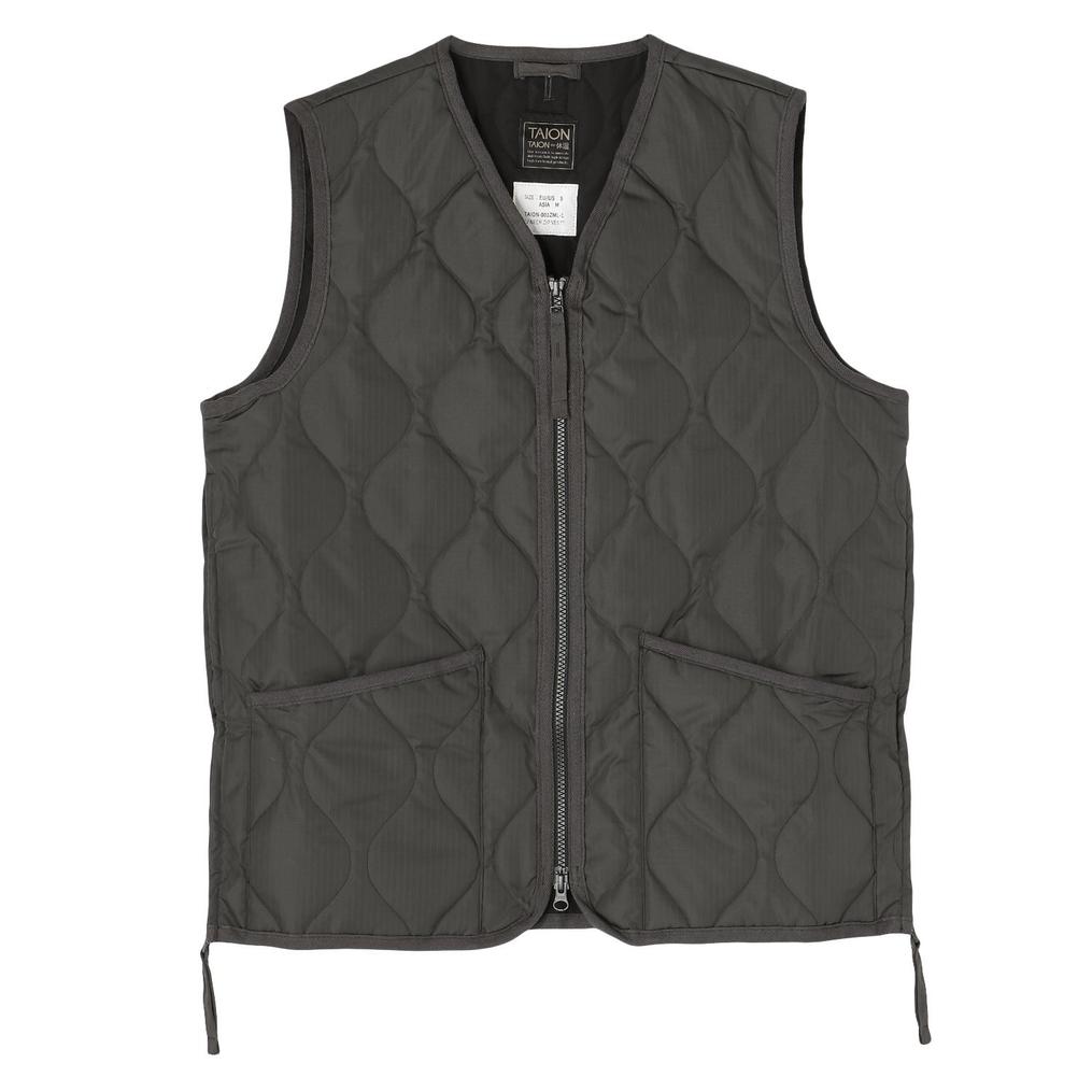  TAION TAION Military V-Neck Zip Down Vest画像1