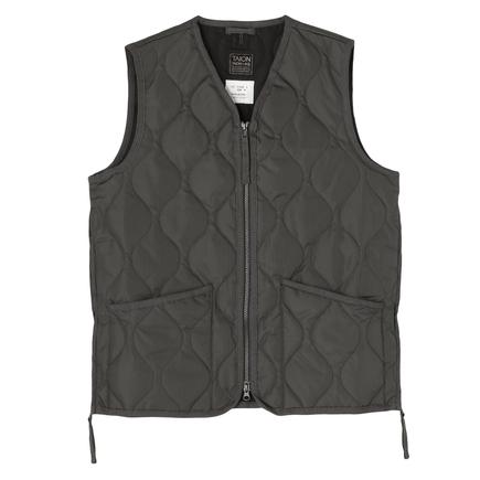 TAION ミリタリー Vネックジップダウンベスト