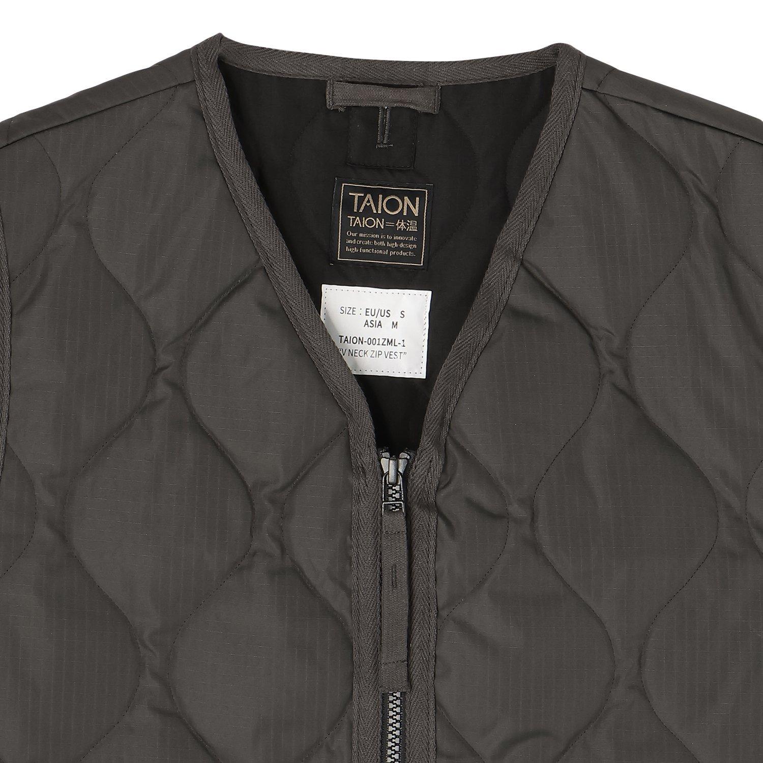 TAION TAION Military V-Neck Zip Down Vest｜OSHMAN'S ONLINE 公式通販