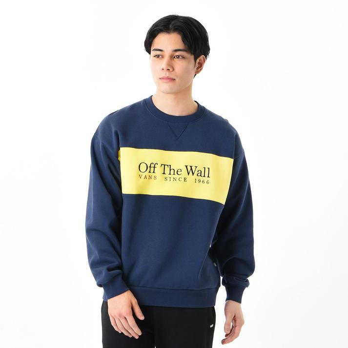 VANS �X�E�F�b�g�N���[ NAVY