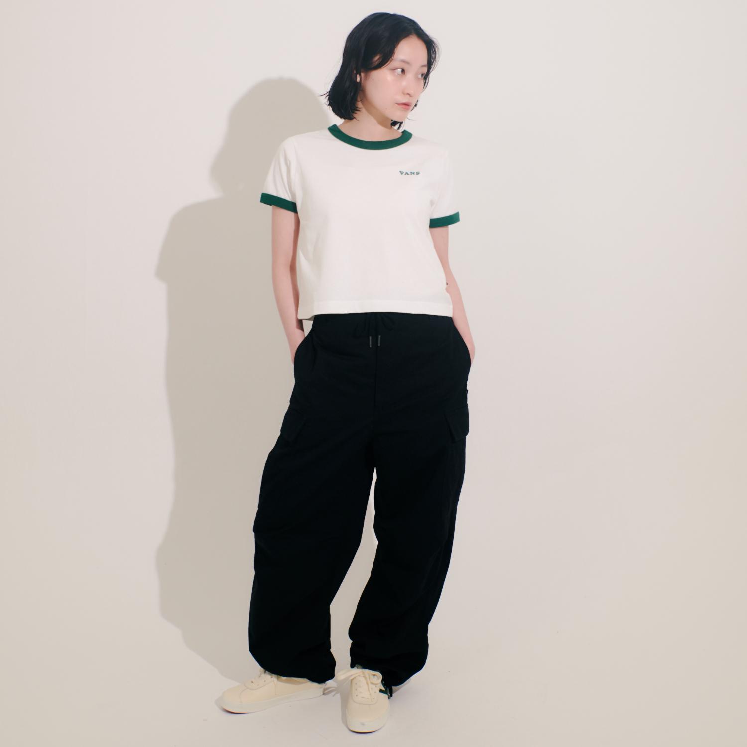 VANS】 ヴァンズ W VANS Logo Ringer TEE ショートスリーブ