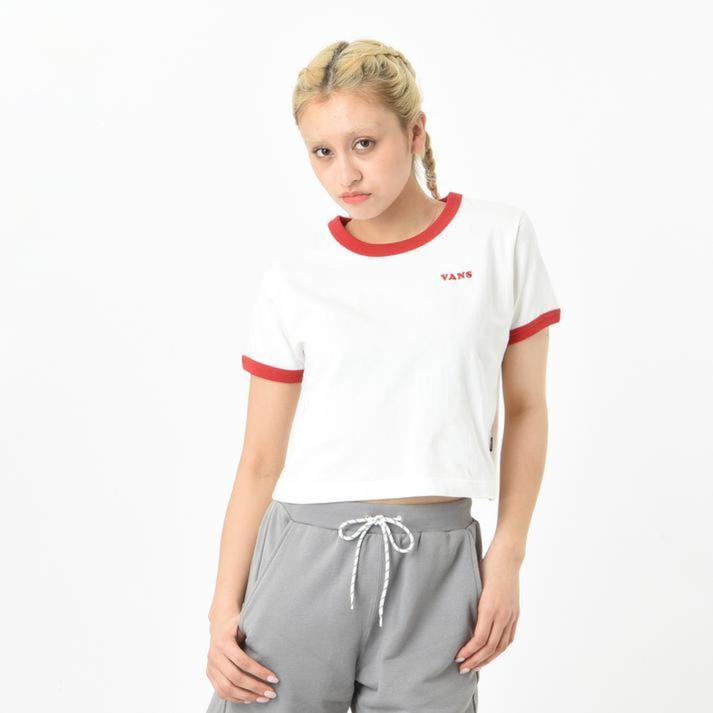 VANS �V���[�g�X���[�u RED