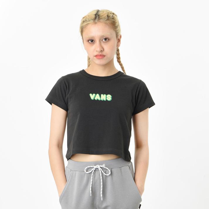 VANS �V���[�g�X���[�u BLACK