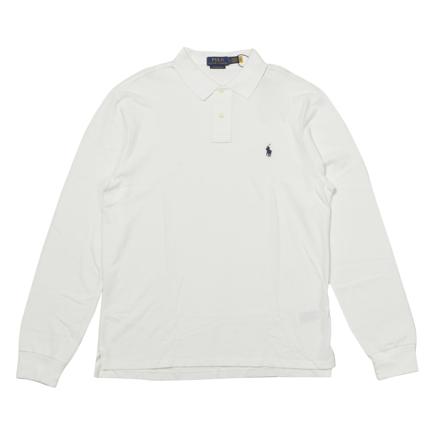  POLO RALPH LAUREN CUSTOM SLIM FIT LONG SLEEVE MESH POLO画像1