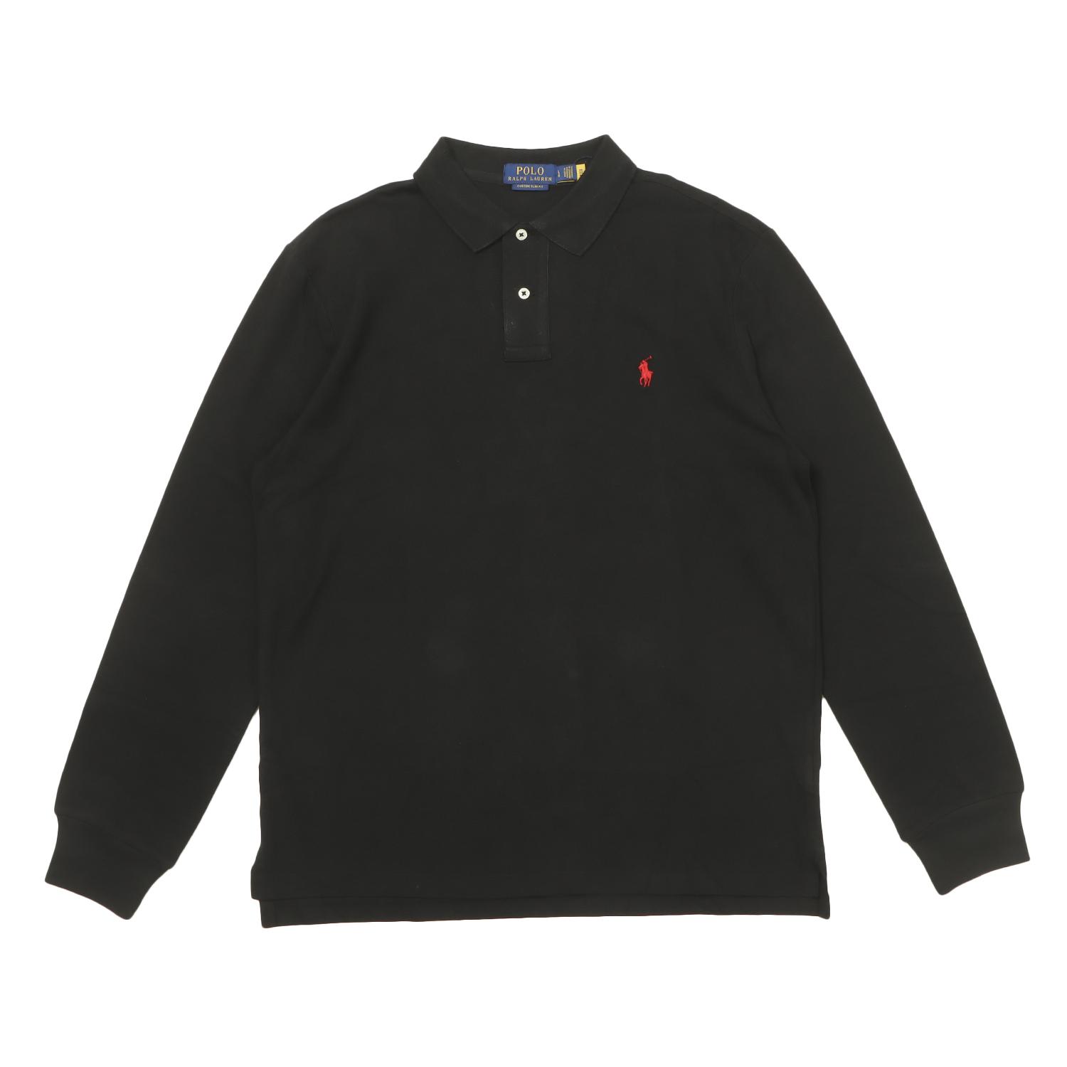 POLO RALPH LAUREN CUSTOM FIT LONG SLEEVE POLO画像1