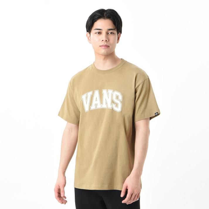 VANS �V���[�g�X���[�u TAN