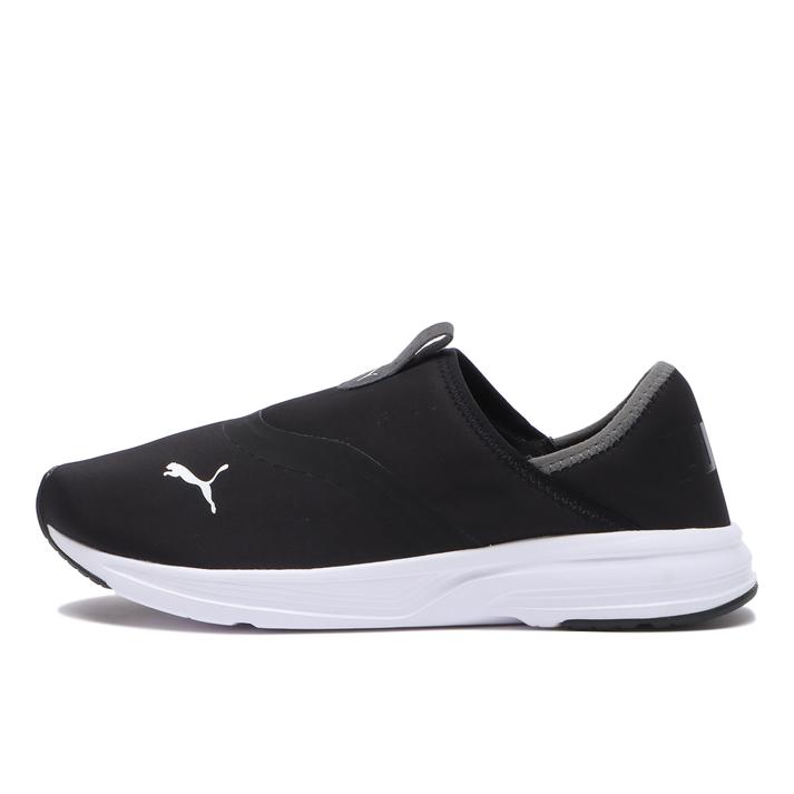 yz yPUMAz v[} COMET SLIP ON WIDE Rbg XbvI Ch 309937 ABC-MART *01BLK/WHT 25.5cm