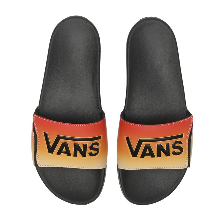 yVANSz @Y OVERS SLIDE I[o[Y XCh V7350 BLACK/ORANGE 7(25cm)