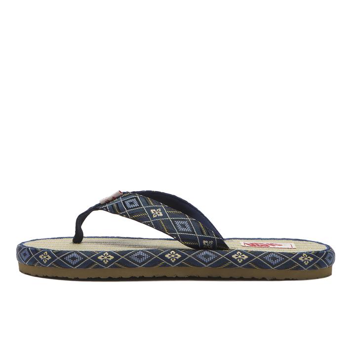 VANS �R�[�X�^�� NAVY/TATAMI
