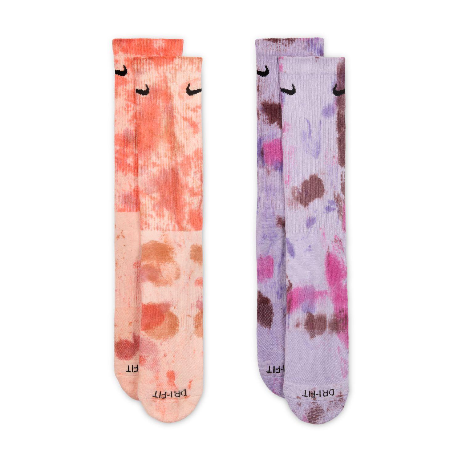 【NIKE】U 2P TIE DYE SOCKS ソックス 907SPNK/PPL 国内発送 NIKE】 ナイキ U 2P TIE DYE SOCKS ソックス FJ0747 907SPNK/PPL