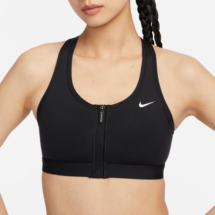 NIKE スウッシュフロントジップパッディドスポーツブラ