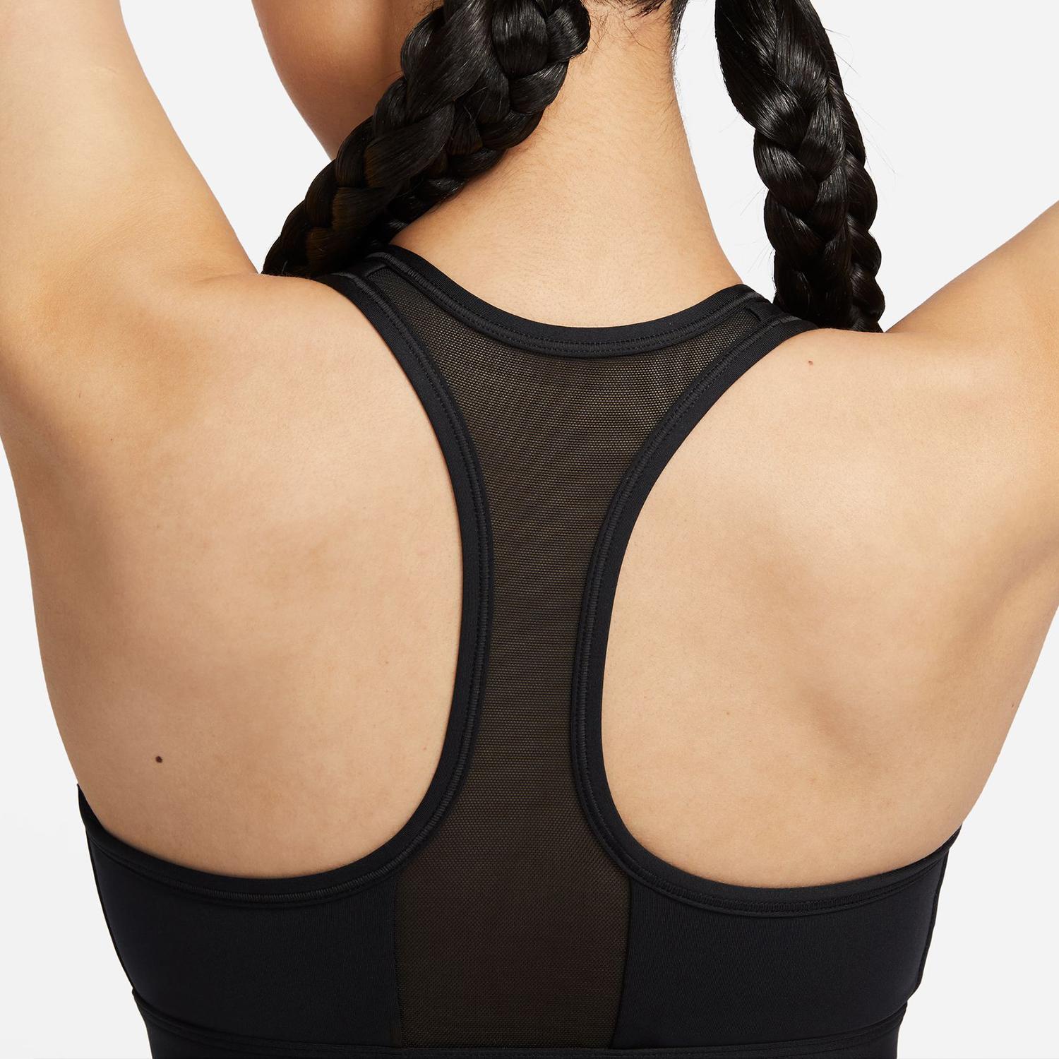 NIKE Swoosh Front Zip Medium Support Padded Sports Bra｜OSHMAN'S