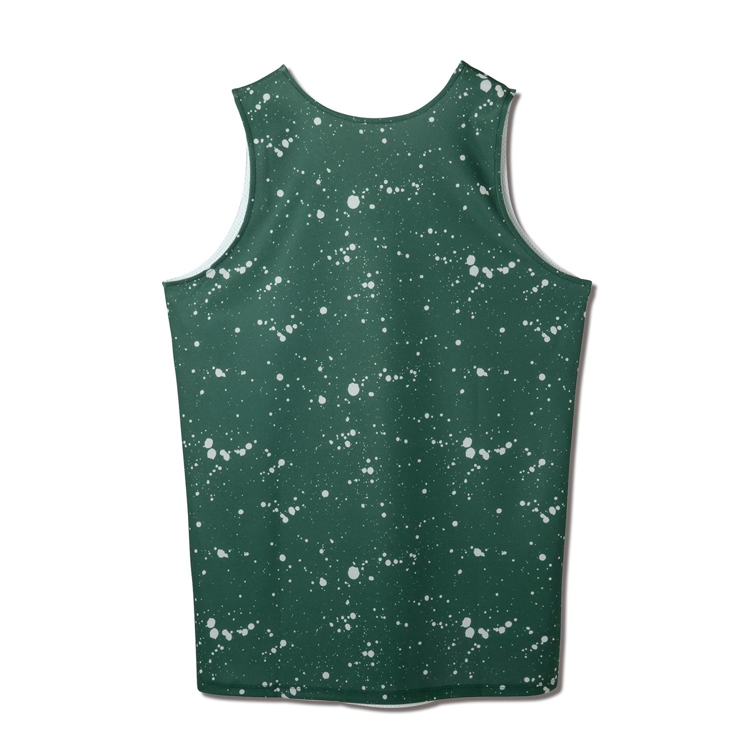 ②ダークブルー フレアタンクトップ　Ｍサイズ 未開封 セール】back slit shaggy border tank top（タンクトップ