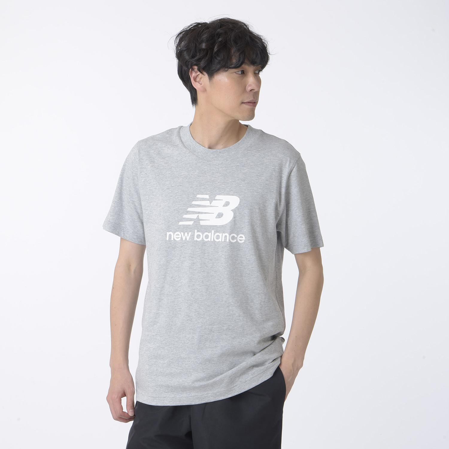 New Balance】 ニューバランス M NB Stacked Logo Tシャツ T