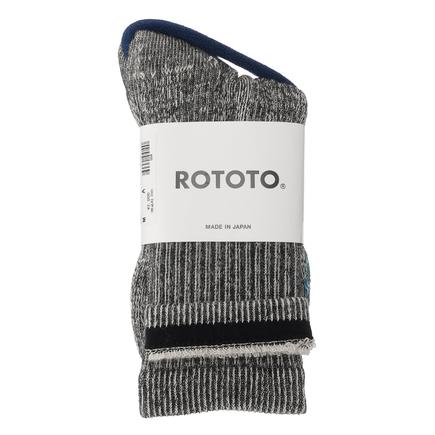 ROTOTO ダブルフェイスミニクルーオーガニックコットン