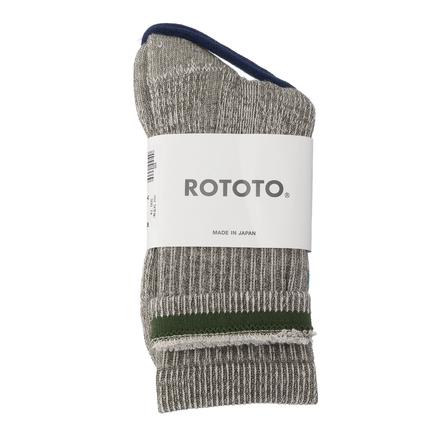 ROTOTO ダブルフェイスミニクルーオーガニックコットン