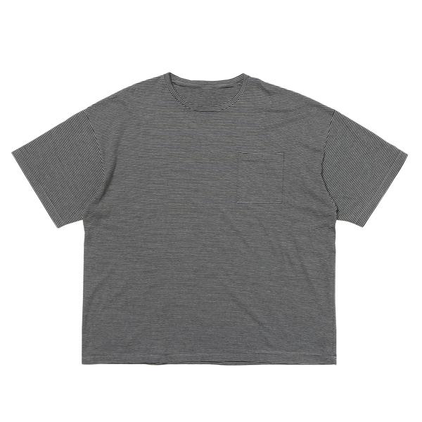PORTER CLASSIC ビートニック ボーダー Tシャツ グレー M