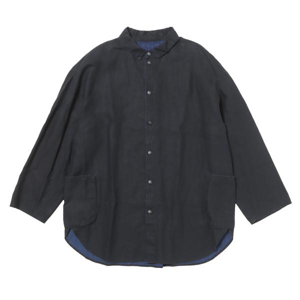 PORTER CLASSIC インディゴ リネン シャツジャケット ブルー 2