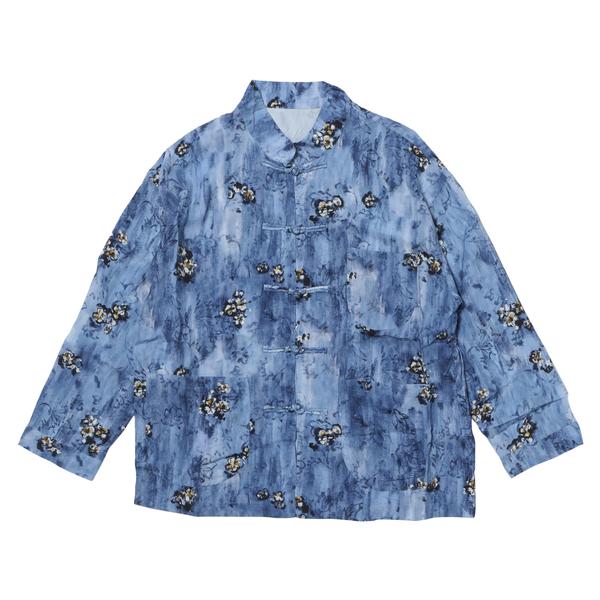 PORTER CLASSIC アロハ チャイニーズシャツ スイサイ ブルー 2