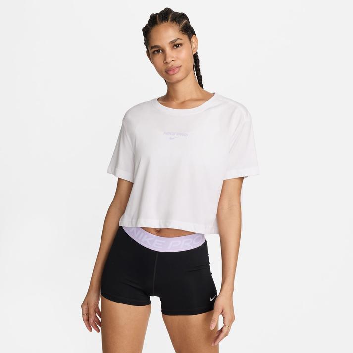 �y���������z ���f�B�[�X �yNIKE�z �i�C�L W PRO SS CRP TEE �V���[�g�X���[�u FV4299 100WHITE XS
