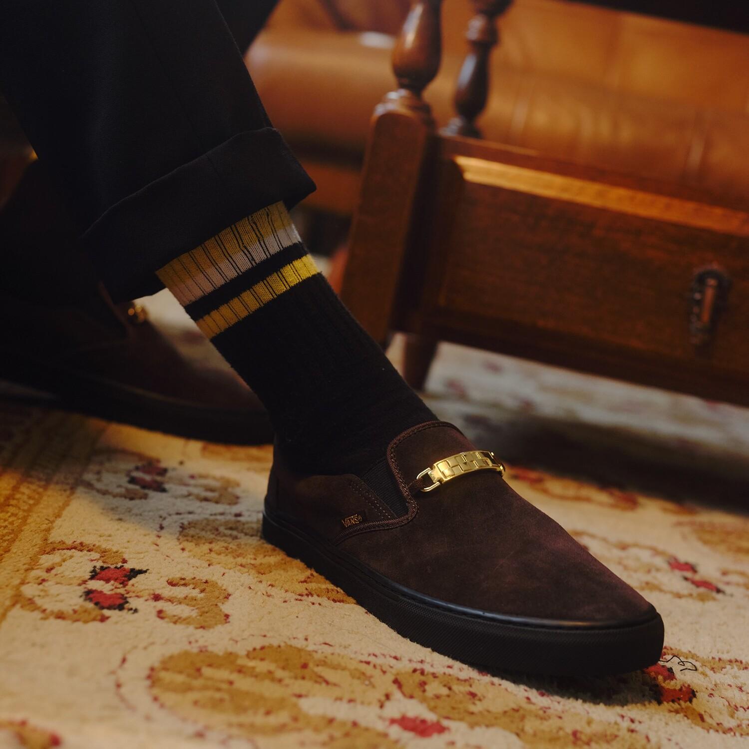 VANS】 ヴァンズ SLIP ON スリッポン V98CF CHN BROWN/BLACK