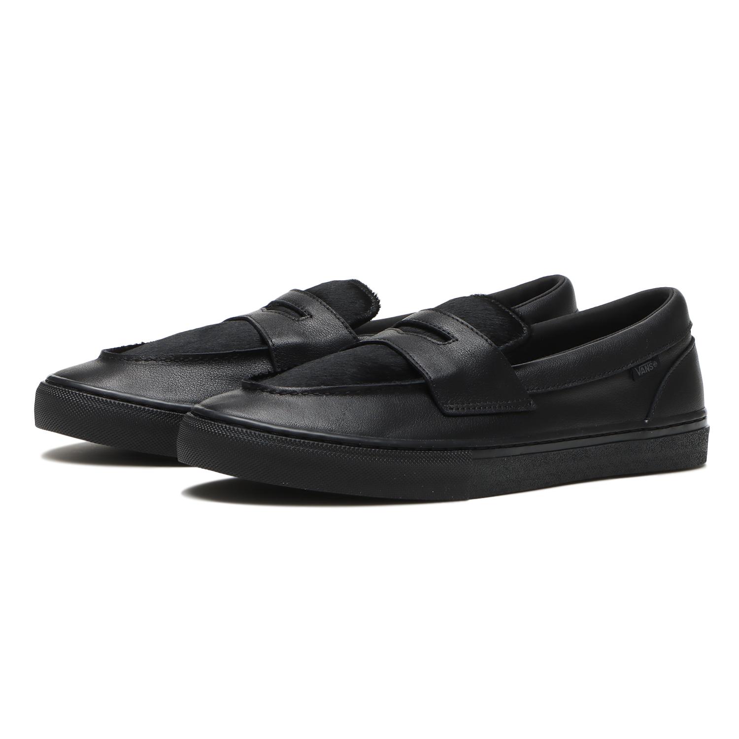 VANS LOAFER ローファー V196CF HL BLACK/BROWN VANS V196CF LOAFER