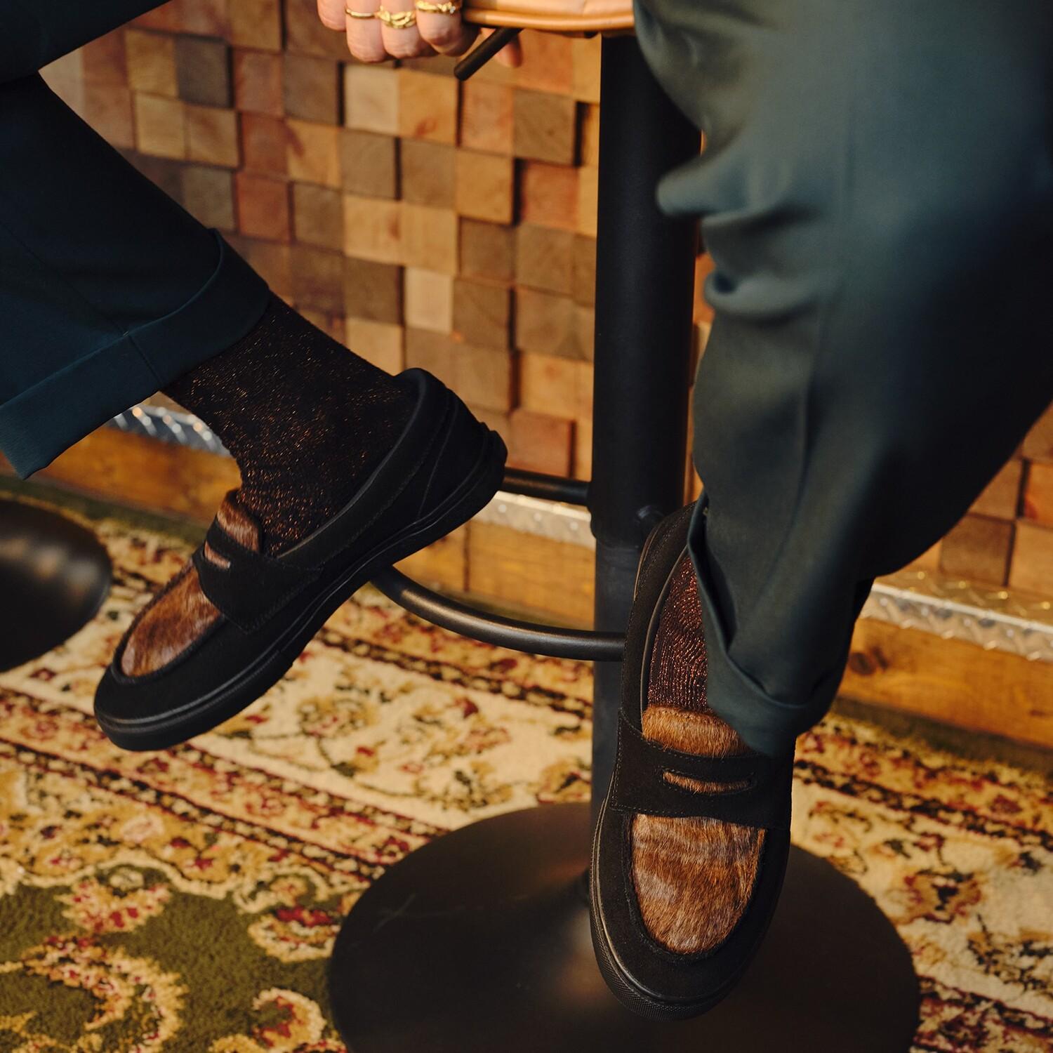 VANS ローファー ブラウン/ブラック VANS】 ヴァンズ LOAFER ローファー V196CF HL BLACK/BROWN