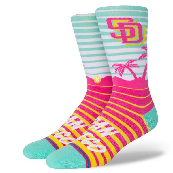 STANCE SOCKS パドレス CC クルー グリーン L