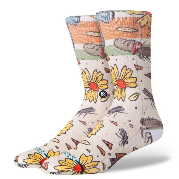 STANCE SOCKS トラッシュド ホワイト L