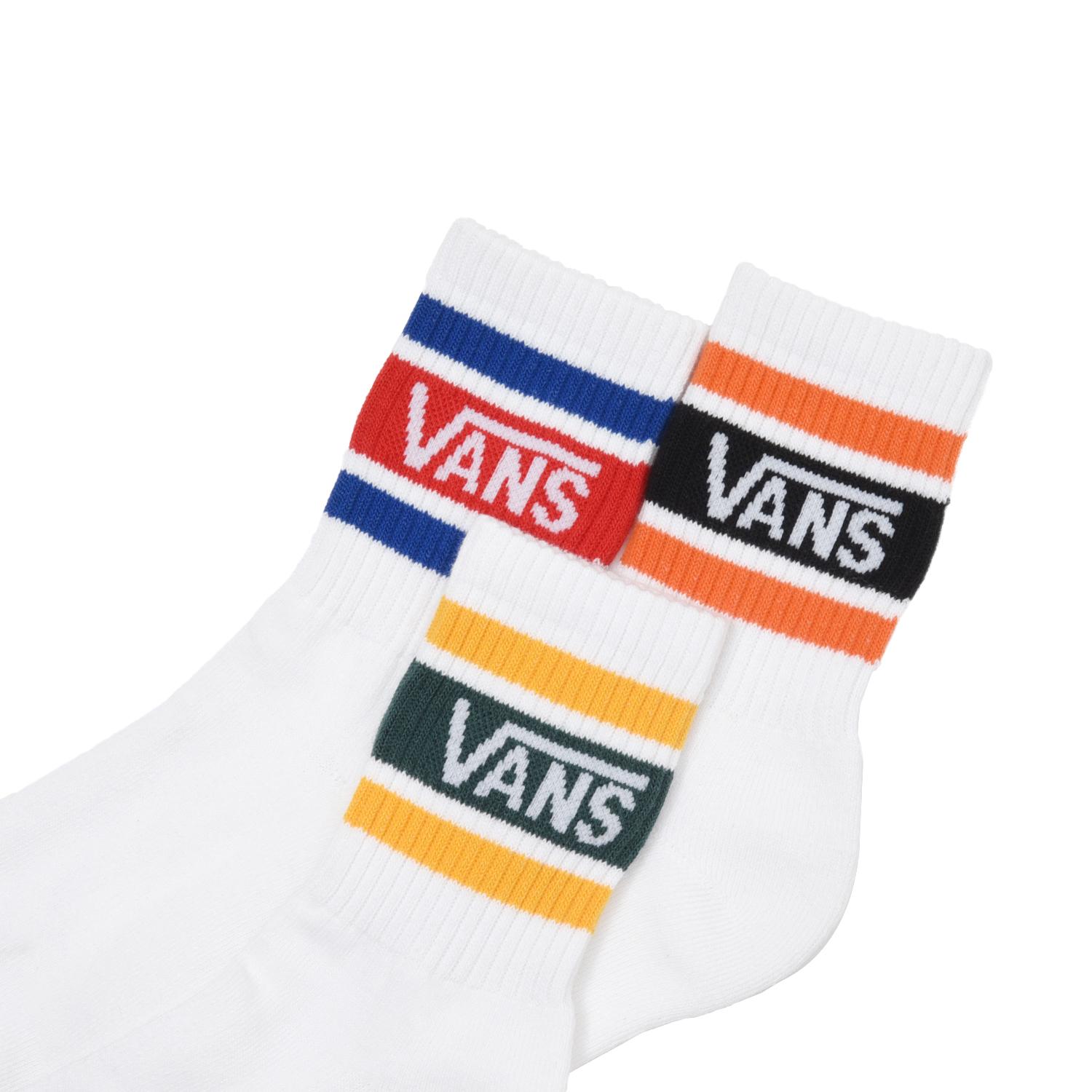 WIND AND SEA x VANS SOCKS Mサイズ3足セット VANS】 ヴァンズ MULTI LINE 3PACK QUARTER SOCKS ソックス
