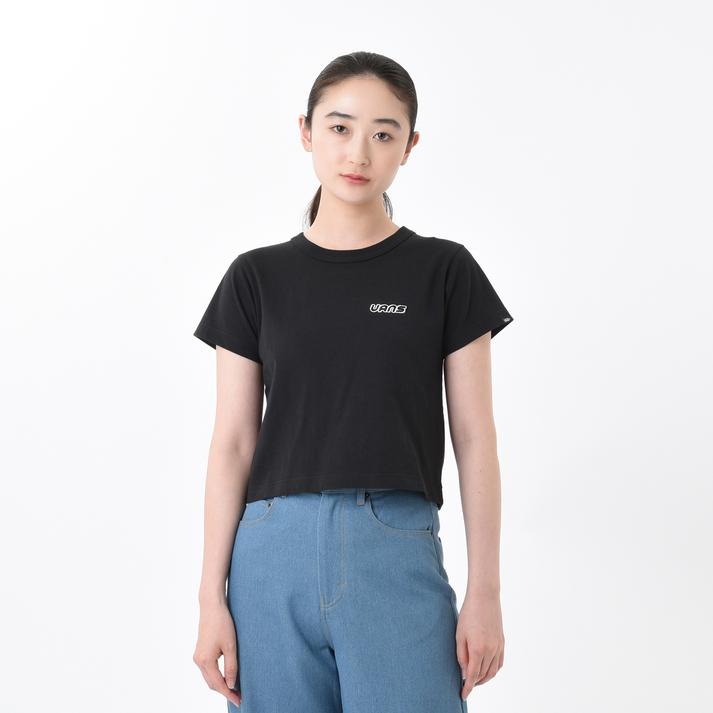 VANS �V���[�g�X���[�u BLACK