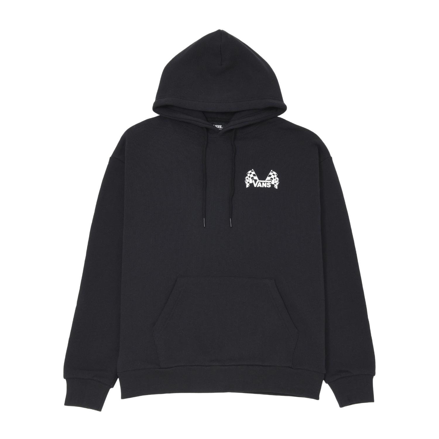 【VANS】 ヴァンズ M Checker Flags H SWT BLACK 国内発送 VANS】 ヴァンズ M Checker Flags H SWT スウェットプルオーバー