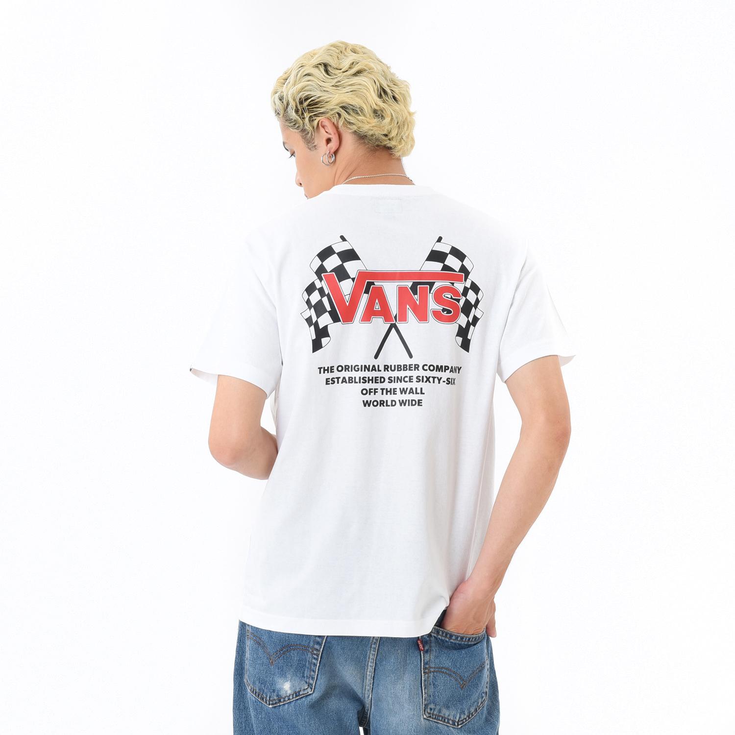 VANS】 ヴァンズ M Checket Flags TEE ショートスリーブ 124K1012800