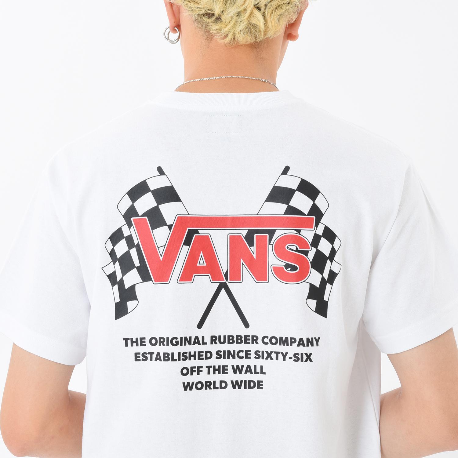 VANS】 ヴァンズ M Checket Flags TEE ショートスリーブ 124K1012800