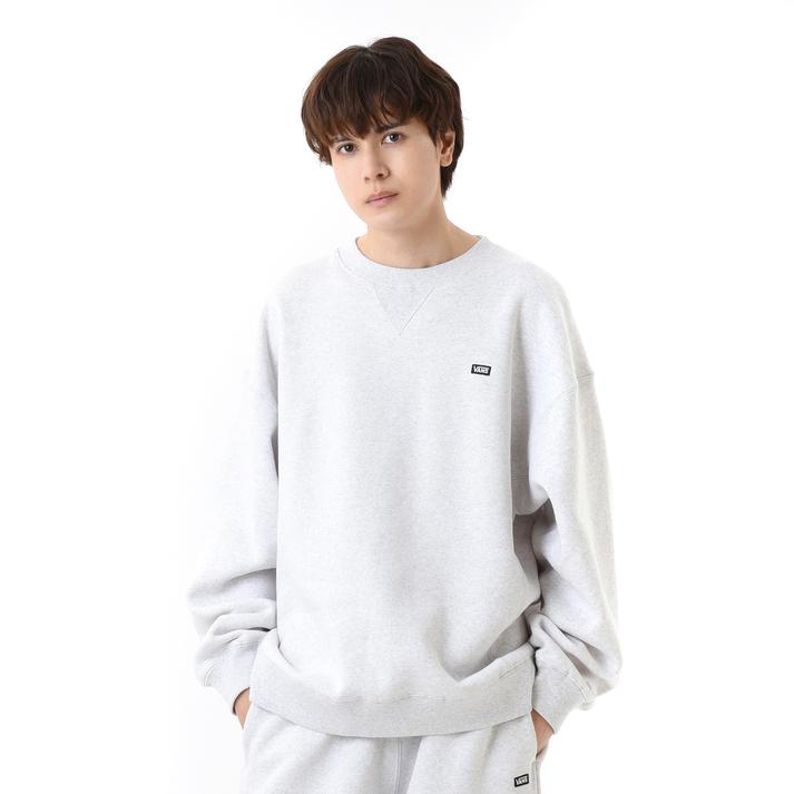 �yVANS�z ���@���Y M Mini-Logo Athletic C SWT �X�E�F�b�g�N���[ 124K1040400 ABC-MART���� ASH S