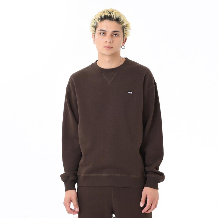 �yVANS�z ���@���Y M Mini-Logo Athletic C SWT �X�E�F�b�g�N���[ 124K1040400 ABC-MART���� BROWN S