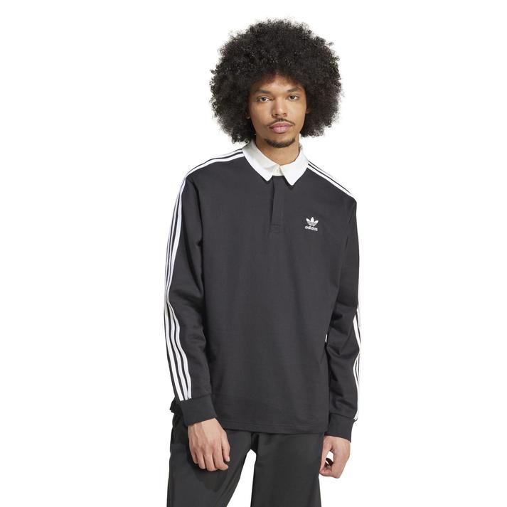 yz yadidasz AfB_X U RUGBY POLO LS OX[u IZ4806 BLACK S