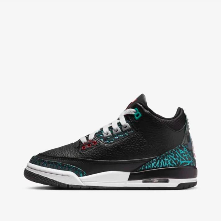 JORDAN BRAND �G�A �W���[�_�� 3 ���g�� GS 001BLK/SIRNRD