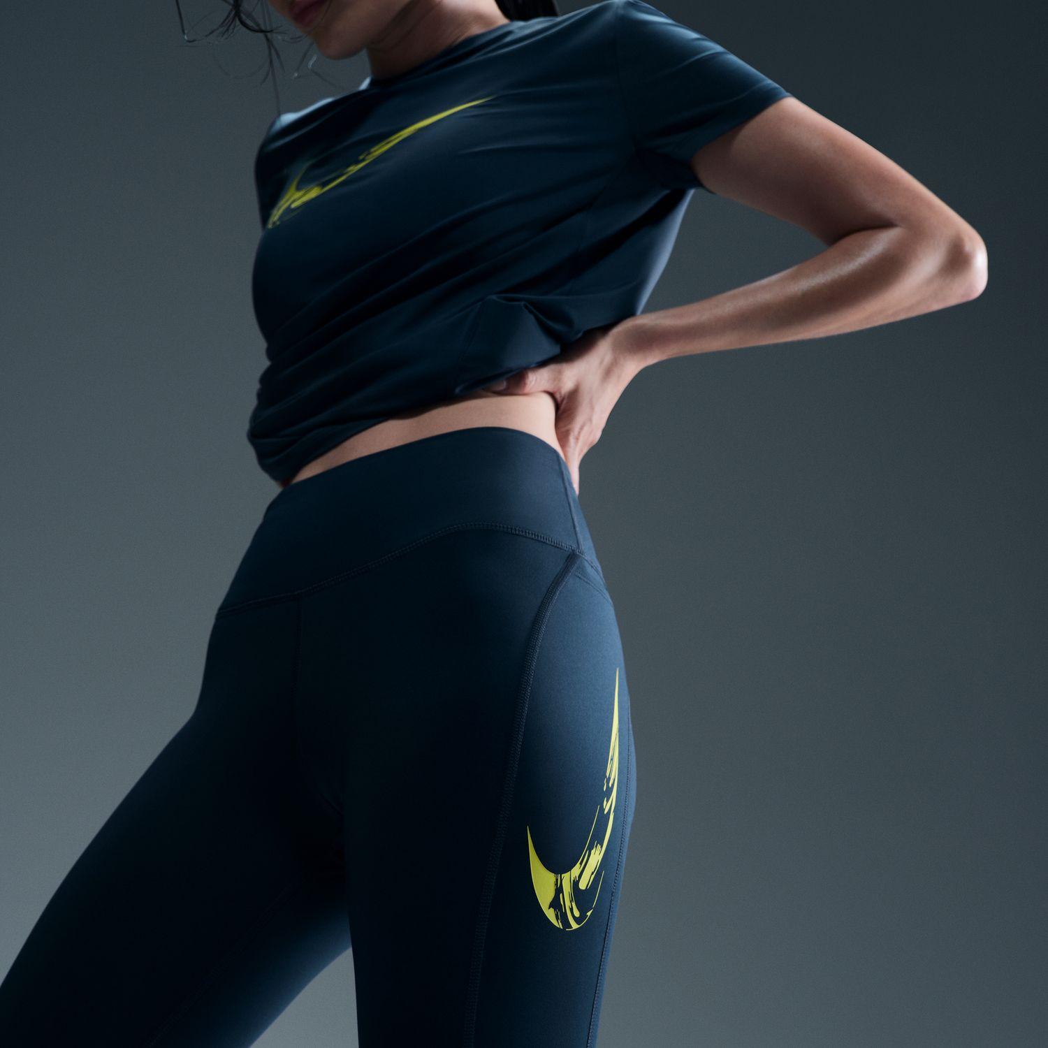 カナダ購入スポーティカジュアルセット 快適コットンレギンス&NIKEアウター レディース 【NIKE ウェア】 ナイキ W FAST MR 7/8 TIGHT S W