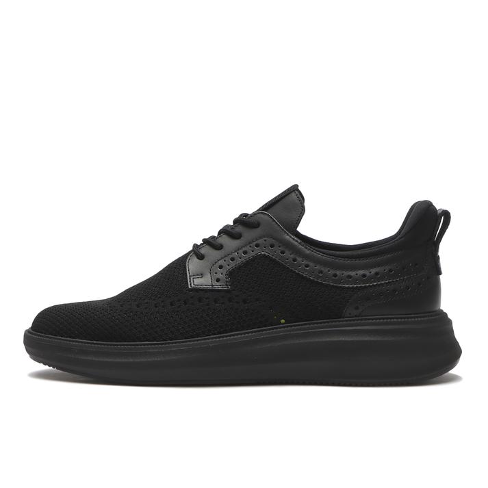 yz ySTEFANO ROSSIz Xet@mbV KYLON W-TIP KNIT JC EBO`bv jbg SR07118 NERO/NERO 41(26cm)
