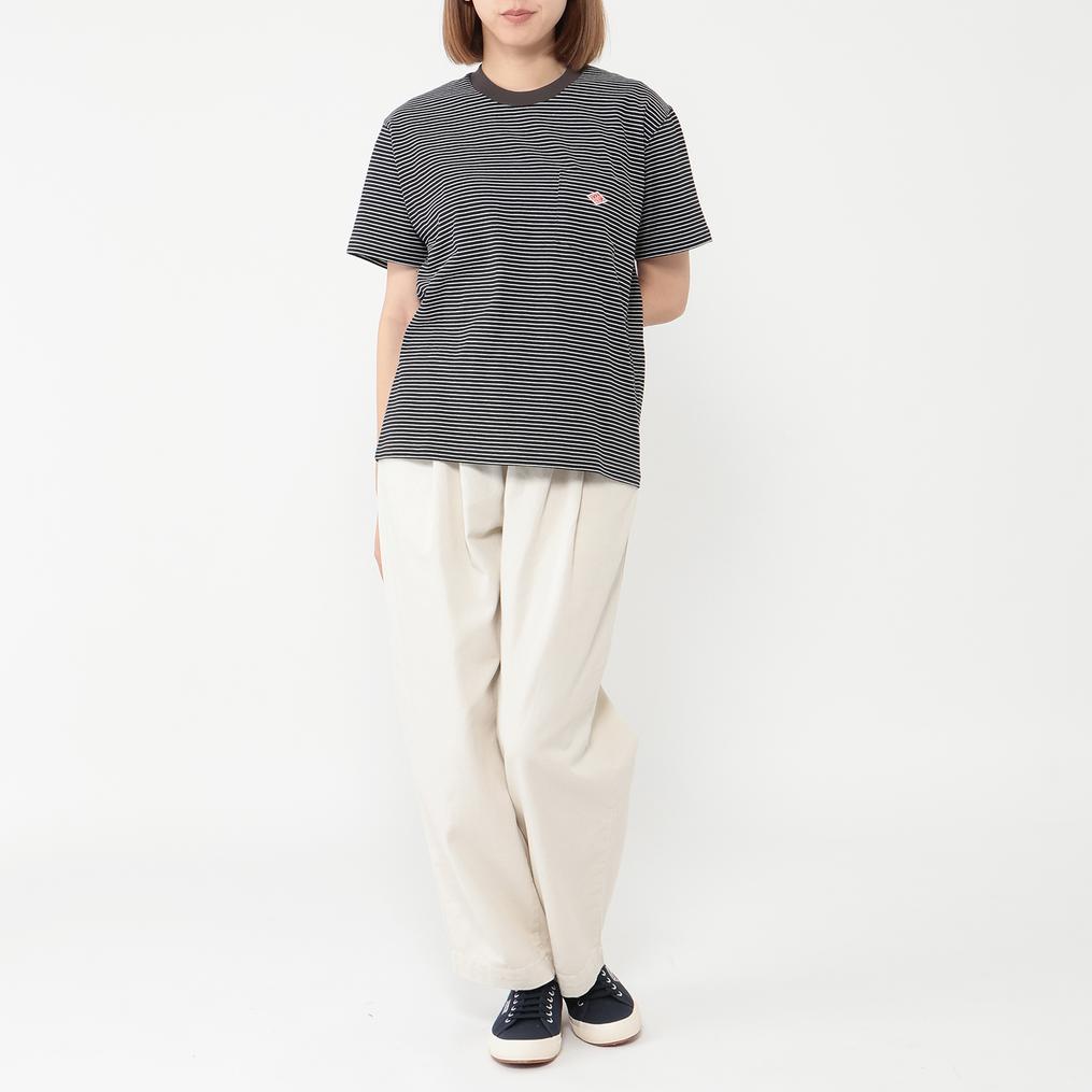 モデル：161cm / 着用サイズ：S DANTON DANTON W's Pocket T-Shirt画像2