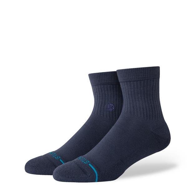 STANCE SOCKS アイコン クオーター ブルー L
