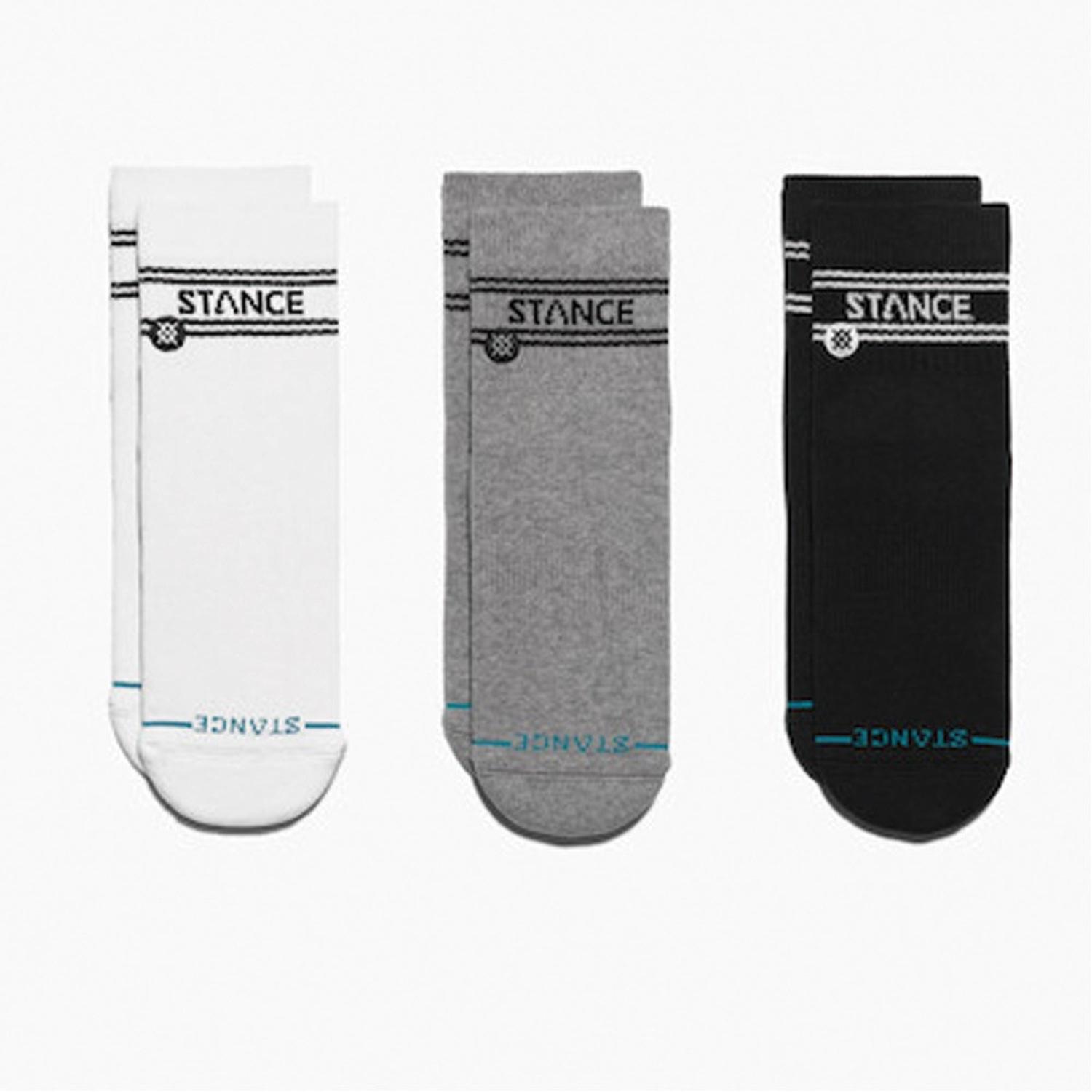 STANCE SOCKS】 スタンス ソックス BASIC QUARTER 3 PACK ソックス
