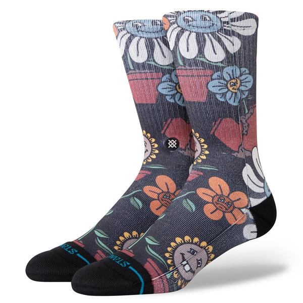 STANCE SOCKS プランテッド クルー ブラック L
